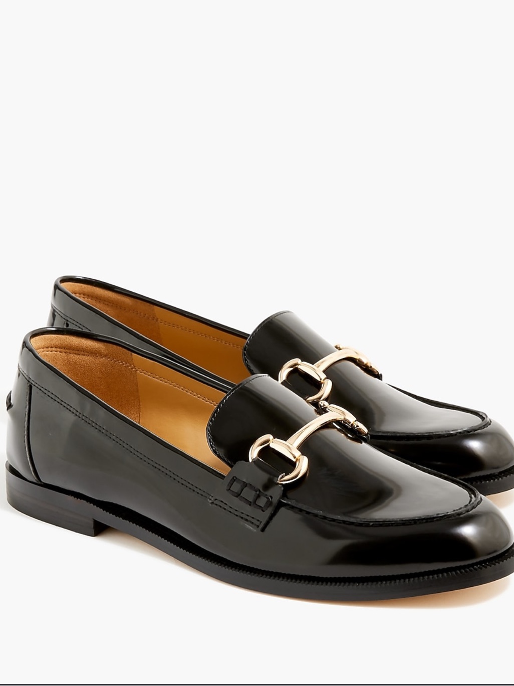 J. Crew Patent Leather Classic Loafers Size 9 Black